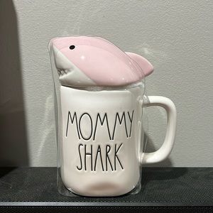 Brand New Rae Dunn Mommy Shark Coffee Mug